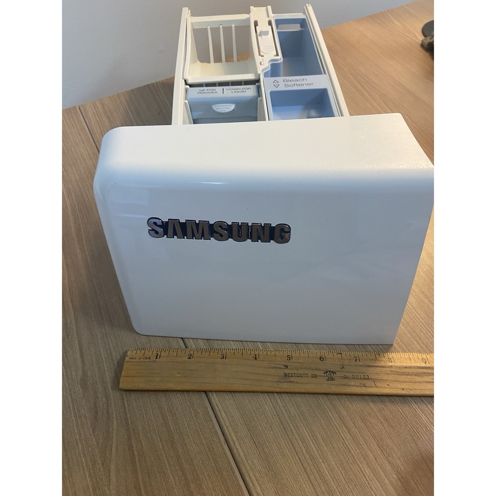 Samsung Washer Model WF448AAPXAA Detergent Drawer Dispenser White Front Loader